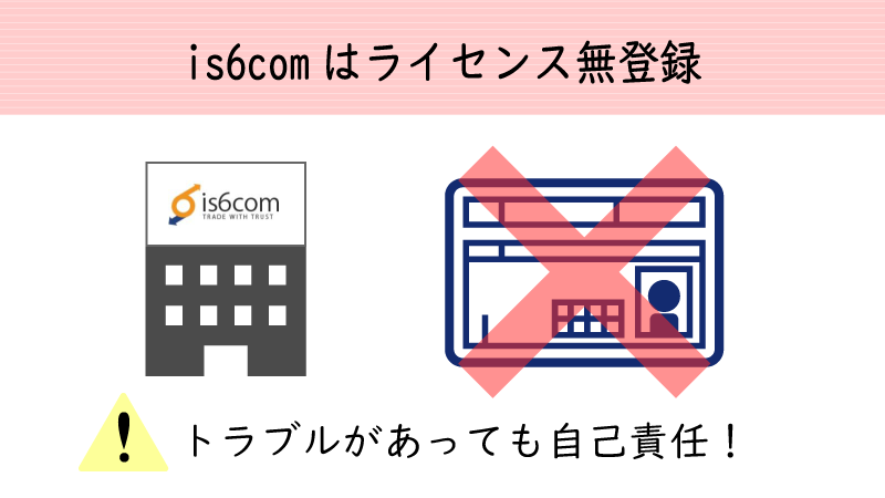 is6comは今のところライセンス登録がない